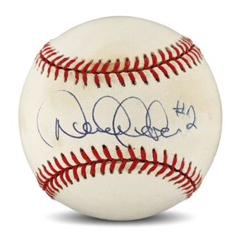 Derek Jeter Single-Signed Official American League Baseball Inscribed #2